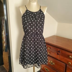 Charlotte Russe Black and White Polka Dot Dress XS